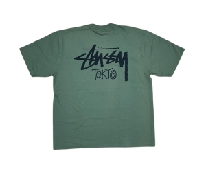 Buy Stussy Stock Tokyo Tee Olive (SS25) at Sasom – Authentic and Ready to Ship