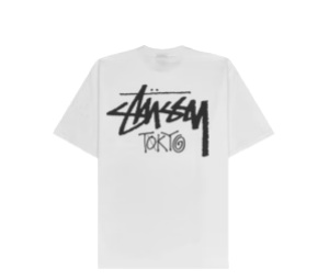 Buy Stussy Stock Tokyo Tee White (SS25) at Sasom – Authentic and Ready to Ship