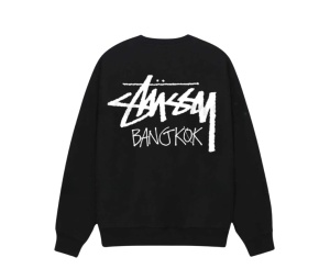 Buy Stussy Stock Bangkok Crew Black at Sasom – Authentic and Ready to Ship