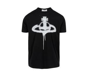 Buy Vivienne Westwood Orb print Cotton T shirt at Sasom – Authentic and Ready to Ship