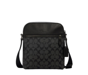 Buy Coach Houston Flight Bag In Signature Canvas With Silver Hardware Black at Sasom – Authentic and Ready to Ship