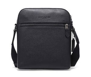 Buy Coach Houston Pebbled Leather Messenger Bag Flight Bag Crossbody Bag Shoulder Bag Small Size Men's Black at Sasom – Authentic and Ready to Ship