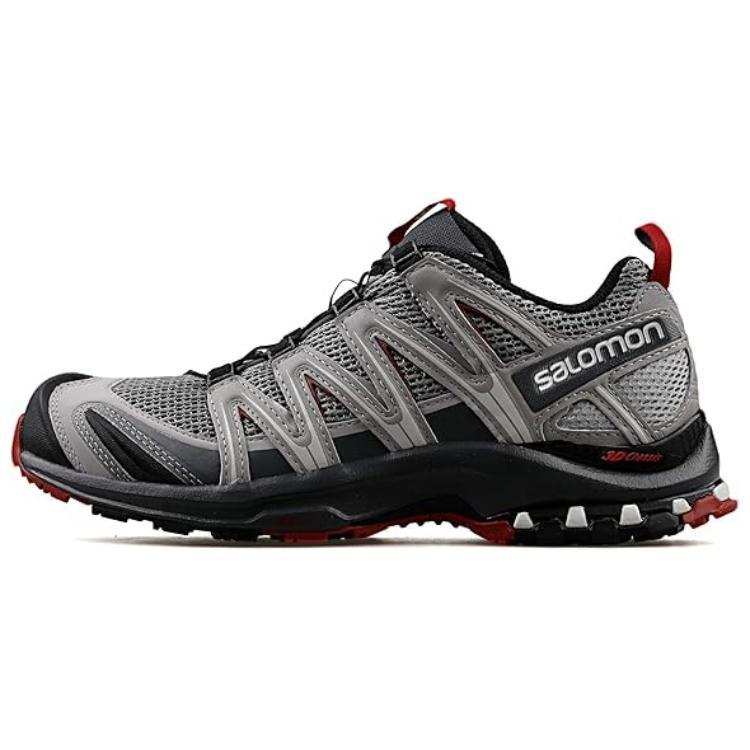 SALOMON XA PRO 3D Cushioned Slip-Resistant Low-Top Trail Running Running  Shoes Men's Gray