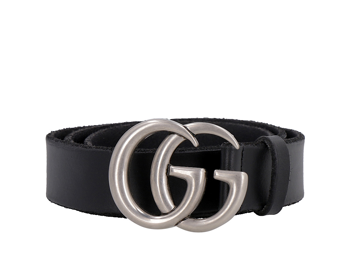 Buy Gucci Leather Belt With Double G Buckleblack Leather 100 at Sasom – Authentic and Ready to Ship