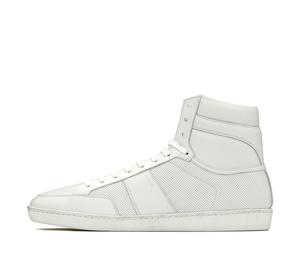 Buy Saint Laurent Court Classic High Top Stylish Skateboarding Shoes Men's White at Sasom – Authentic and Ready to Ship