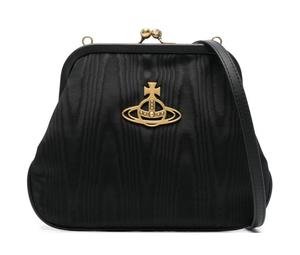 Buy Vivienne Westwood Calfskin Patchwork Fabric Clutch Bag Over The Shoulder Women's Black at Sasom – Authentic and Ready to Ship