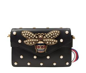 Buy Gucci Leather Shoulder Bag, Crossbody Bag Women's Black at Sasom – Authentic and Ready to Ship