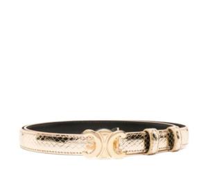 Buy Celine Snake Skin Style - Leather Belts Women's Gold at Sasom – Authentic and Ready to Ship