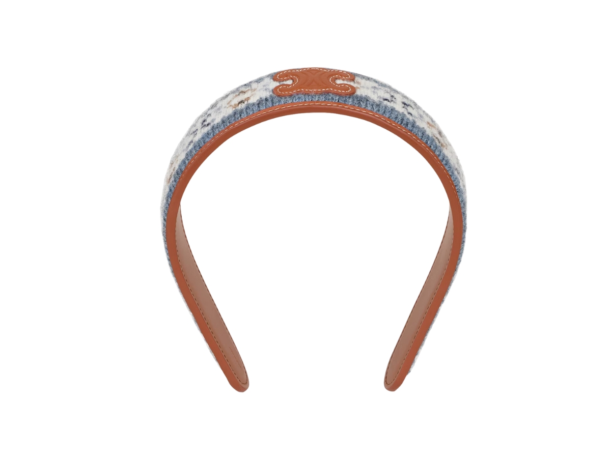 ☆【CELINE】☆(W) Triomphe Canvas Headband in Calfski.n☆ W) Celine Triomphe Canvas Headband in Calfskin Gold Tan | eBay