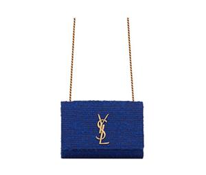 Buy Saint Laurent Blend Tweed Mixed Fabric Crossbody Bags Shoulder Bags Women's Indigo at Sasom – Authentic and Ready to Ship