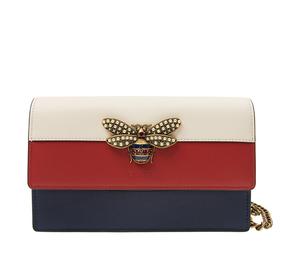 Buy Gucci Queen Margaret Leather Crossbody Bag Shoulder Bag Women's White Red Blue Stripes at Sasom – Authentic and Ready to Ship