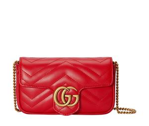 Buy Gucci Marmont Leather Crossbody Bag Shoulder Bag Extra Mini Women's Red at Sasom – Authentic and Ready to Ship