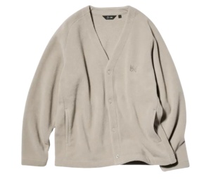Buy Uniqlo x Needles Fleece Cardigan Beige at Sasom – Authentic and Ready to Ship