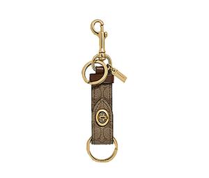 Buy Coach Bag Charm Leather Keychain Accessory Bag Unisex Khaki at Sasom – Authentic and Ready to Ship