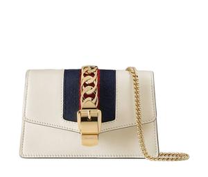 Buy Gucci Sylvie Leather Small Square Bag Crossbody Bag Shoulder Bag Women's White at Sasom – Authentic and Ready to Ship