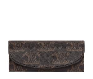 Buy CELINE Triumph Gate Triomphe Canvas Ring Pouch Clutch Unisex Tawny at Sasom – Authentic and Ready to Ship