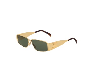 Buy Celine Triomphe Metal 06 Sunglasses In Gold Frame With Green Lenses at Sasom – Authentic and Ready to Ship