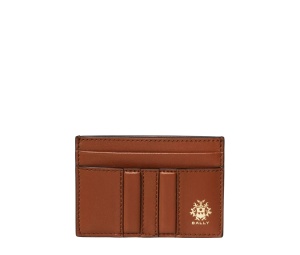 Buy Bally Beckett Leather Card Holder Brown at Sasom – Authentic and Ready to Ship