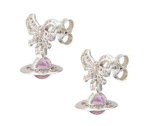Buy Vivienne Westwood - Earrings Women's Silver/Pink Ball at Sasom – Authentic and Ready to Ship