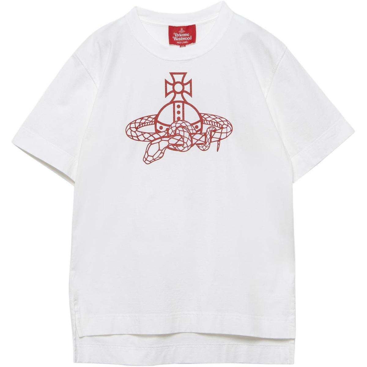 【VivienneWestwood】Snake T シャツ White02 NEW!!国内発送☆Vivienne Westwood SNAKE Tシャツ (Vivienne Westwood