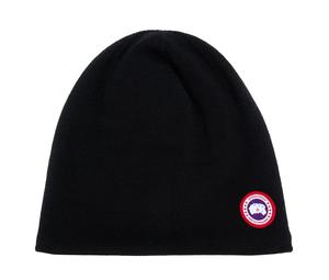 Buy Canada Goose Logo Patch Knitted Beanie at Sasom – Authentic and Ready to Ship