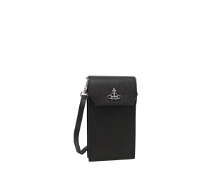 Buy Vivienne Westwood Saffiano Phone Bag Black at Sasom – Authentic and Ready to Ship