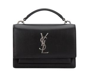 Buy Saint Laurent YSL Smooth Leather Sunset Bag Handbag Small Size Women's Black at Sasom – Authentic and Ready to Ship