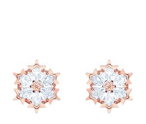 Buy Swarovski Rose Gold Tone Plated Earrings Women's White at Sasom – Authentic and Ready to Ship