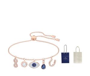 Buy Swarovski Rose Gold Plated Bracelets Women's Blue at Sasom – Authentic and Ready to Ship