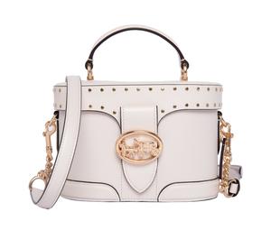Buy Coach Georgie Leather Box Bag Handbag Shoulder Bag Crossbody Bag Small Size Women's White at Sasom – Authentic and Ready to Ship