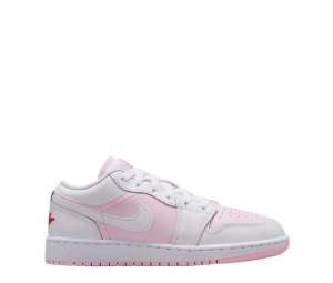 Buy Jordan 1 Low Pink Foam Fire Red White (GS) at Sasom – Authentic and Ready to Ship