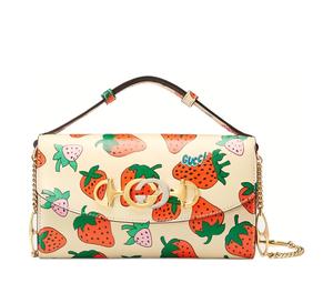Buy Gucci Zumi Leather Shoulder Bag Mini Women's Beige & Red at Sasom – Authentic and Ready to Ship