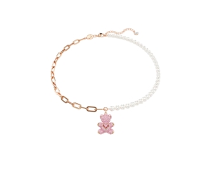 Buy Swarovski Teddy pendant In Crystal Pearl Bear Pink Rose Gold-Tone Plated at Sasom – Authentic and Ready to Ship