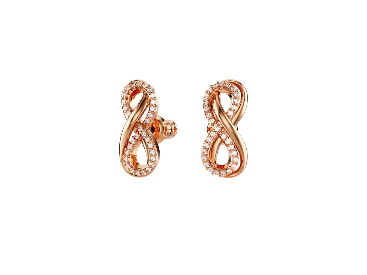 Swarovski Swarovski Hyperbola Stud Earrings White - view 2
