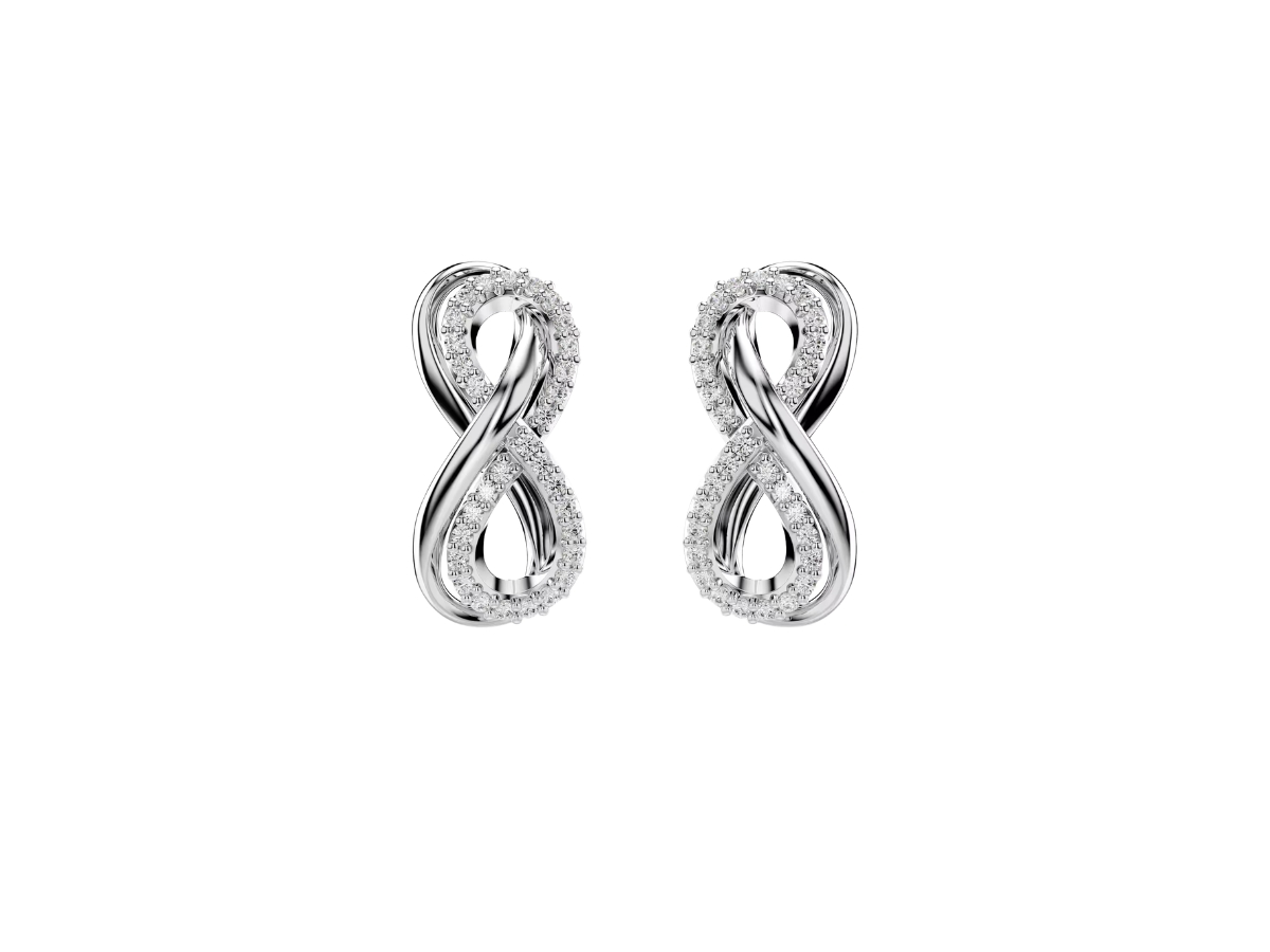 Buy Swarovski Hyperbola Stud Earrings White at Sasom – Authentic and Ready to Ship