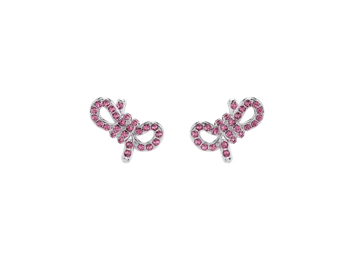 Buy Swarovski Lifelong Bow Stud Earrings Pink at Sasom – Authentic and Ready to Ship