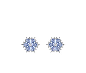 Buy Swarovski Magic Stud Earrings Snowflake Blue at Sasom – Authentic and Ready to Ship