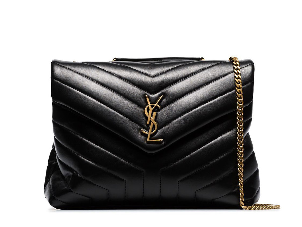 Buy Saint Laurent Loulou Leather Medium Crossbody Bagblack Calf 100 at Sasom – Authentic and Ready to Ship