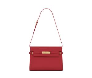 Buy Saint Laurent MANHATTAN Cow Leather Crossbody Bag, Shoulder Bag Women's Cupid Red at Sasom – Authentic and Ready to Ship