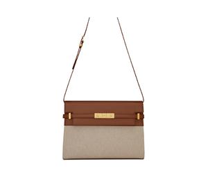 Buy Saint Laurent SL MANHATTAN Multicolor Lock Closure Shoulder Bag Crossbody Bag Regular Women's Beige/Brick at Sasom – Authentic and Ready to Ship