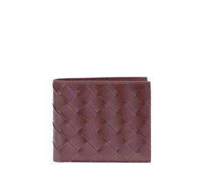 Buy Bottega Veneta Intrecciato Half Wallet Burgundy at Sasom – Authentic and Ready to Ship