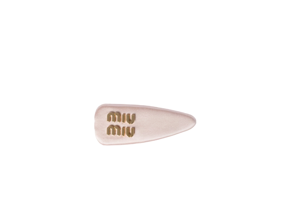 Miu Miu| (5IF092 049 F0615) Miu Miu Satin Hair Clip Orchid Pink Shop Authentic at SASOM