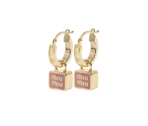 Buy Miu Miu Metal Earrings Orchid Pink at Sasom – Authentic and Ready to Ship