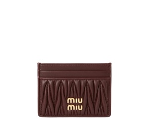 Buy Miu Miu Matelasse Card Holder Brown at Sasom – Authentic and Ready to Ship