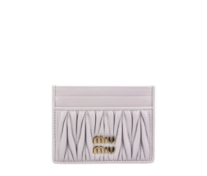 Buy Miu Miu Quilted Nappa Leather Card Holder Purple at Sasom – Authentic and Ready to Ship