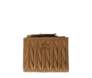 Buy Miu Miu Matelassé Nappa Leather Small Wallet Caramel at Sasom – Authentic and Ready to Ship