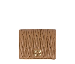 Buy Miu Miu Small Matelassé Nappa Wallet Caramel at Sasom – Authentic and Ready to Ship