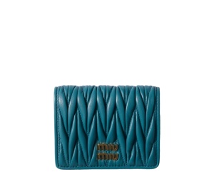Buy Miu Miu Wallet With Snap Closure Blue at Sasom – Authentic and Ready to Ship