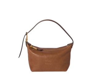 Buy Miu Miu Nappa Leather Pouch Oak at Sasom – Authentic and Ready to Ship