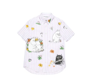 Buy Acne Studios x Moomin Short Sleeve Shirt White Rose Pink at Sasom – Authentic and Ready to Ship